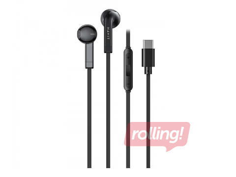 Kõrvaklapid mikrofoniga HAVIT E336, Type-C, mustad