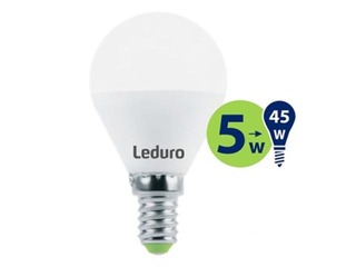 LED Lambipirn LEDURO G45 E14 5W 2700K 400lm, matt