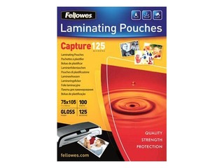 Lamineerimistaskud Fellowes, A7 (80 x111 mm), 125 mic., 100 tk