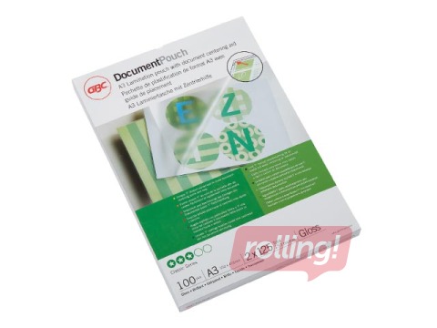 Laminating pouches GBC, A3, 125 mic., glossy, 100 pcs.