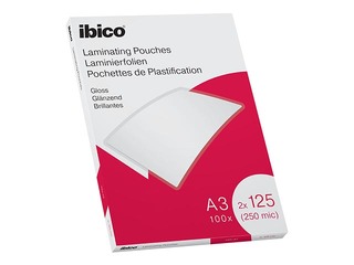 Lamineerimistaskud Ibico, A3, 125 mic., läikiv, 100 tk.