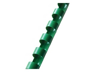 Köitespiraalid plastikust Argo, 12.5 mm, 100 tk., roheline