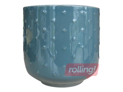 Dekoratiivne lillepott Ø13 cm , H-11 cm, roheline-hall