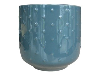 Dekoratiivne lillepott Ø13 cm , H-11 cm, roheline-hall