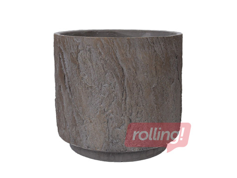 Dekoratiivne lillepott Thor, hall, Ø20.5×18.5cm