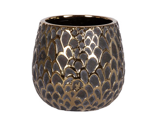 Dekoratiivne lillepott Gleo, keraamiline, Ø18×16.5cm