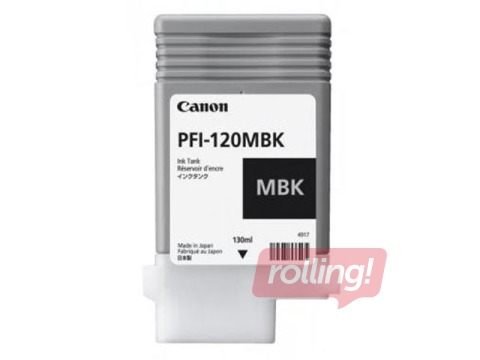Tintes kasete Canon PFI-120MBK, matēta melna, 130ml