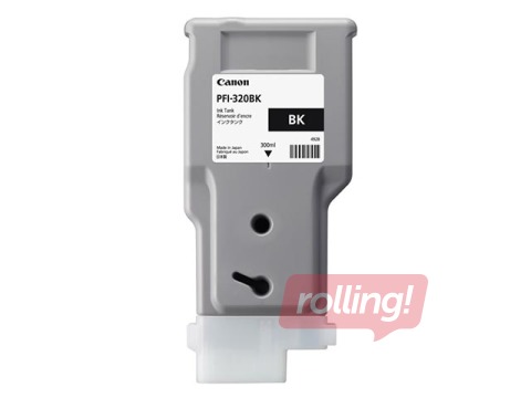 Tintes kasete Canon PFI-320BK, melna, 300ml