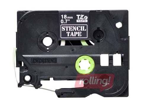 Stencil Tape Cassette Brother STe-141 Black, 18mm wide, 3m long