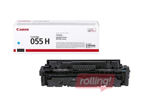 Toonerkassett Canon 055H, sinine (5900 lk)