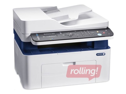 Must-valge multifunktsionaalne laserprinter Xerox WorkCentre 3025NI, A4,printer / koopia / skanner / faks