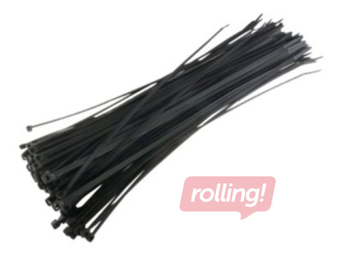 Techly Nylon cable ties 280 x 4.8mm 100pcs black