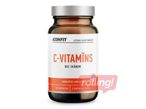 Toidulisand Iconfit, C-vitamiin, happeta, 90 kapslit
