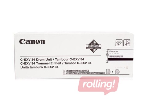 Trummel Canon C-EXV34, must, 43000 lk