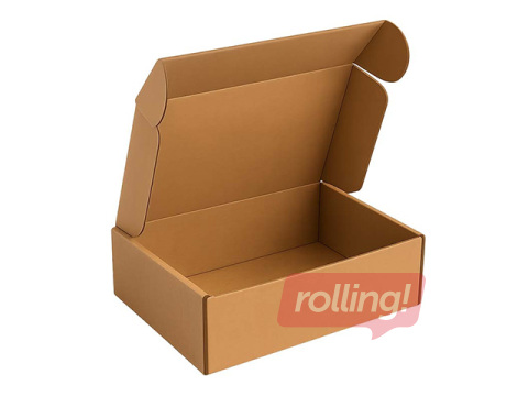 Lainepapist kast klapiga kaanega, pruun, 320×280×70mm