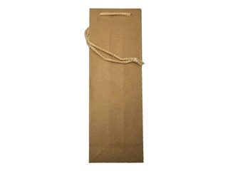 Paper bag for bottles, 120x90x390 mm, brown