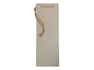 Paper bag for bottles, 120x90x390 mm, beige