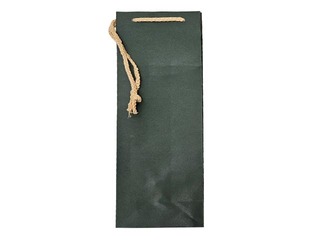 Paper bag for bottles, 120x90x390 mm, dark green