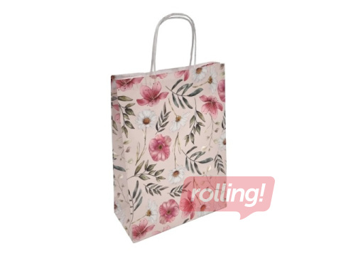 Kinkekott keeratud sangade ja disainiga, 220x100x310mm