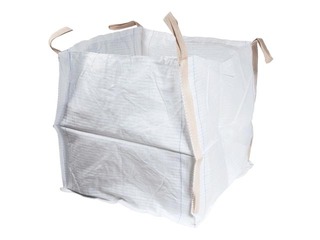 Polüpropüleenist kott tühjendusavaga, Big Bag 4 sangaga, 90 x 90 x 90 cm