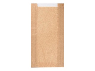 Paberist kotid aknaga, pruunid, 150x60x290mm, 100 tk.