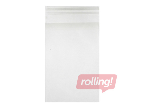 Isekleepuva sulguriga kotid, BOPP, läbipaistvad, 16x22cm, 200tk