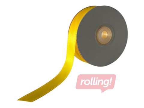 Kinkepael 12 mm/ 25 m, satiin, kollane