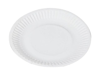 Paper plates, 15 cm, 100 pcs., white