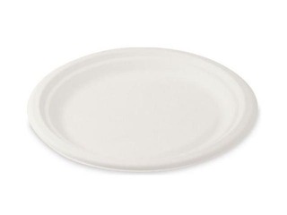 Plates sugar fibers, BIO ø22cm, 10 pcs., white