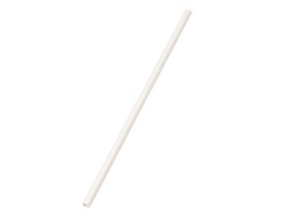 Kokteilikõrred, paberist, valge, 20cm ø6mm, 150 tk.