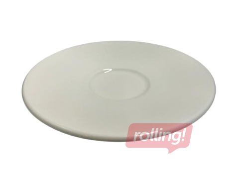 Saucer Simple Plus, porcelain, cream, 15.5 cm