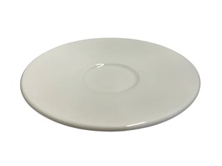 Saucer Simple Plus, porcelain, cream, 15.5 cm