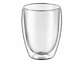 Topeltseinaga tass Mia, klaas, 350ml, 2 tk.