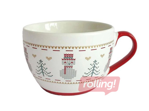 Tass Toro Jõulumuster Lumememmed, keraamika, 470ml