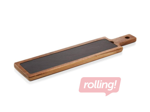 Serveerimislaud WAS, Slate&Serve, akaatsiapuidust, 53x12.5x1.5cm