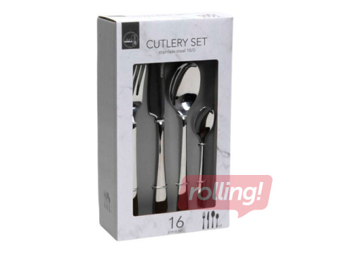 Lauakomplekt, Hõbedane, 16 tk