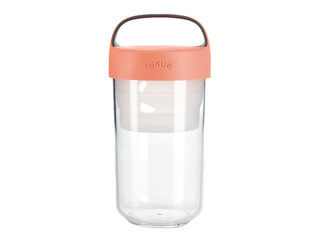 Toidunõu Lekue, To Go, korallivärvi, 600ml