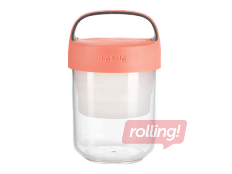 Toidunõu Lekue, To Go, korallivärv, 400ml