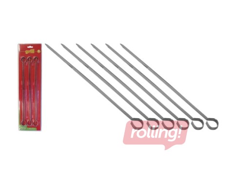 Grillvardad Asi Collection, metallist, 30cm, 6 tk.