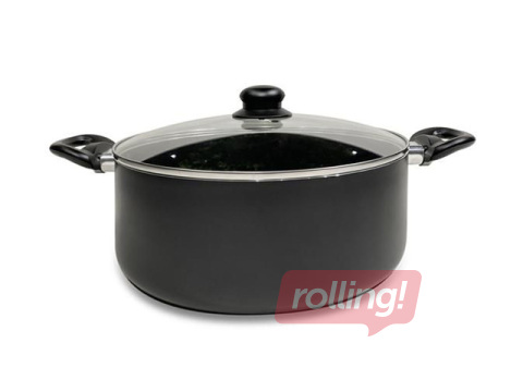 Pott kaanega Kitchisimo, Ø28x11cm/6L, must