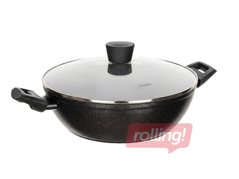 Paellapann Galaxy Granite, kaanega, alumiinium, Ø28cm