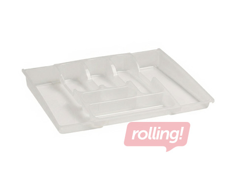 Söögiriistade organiseerija Curver, läbipaistev, reguleeritav, 42×30×6.4cm