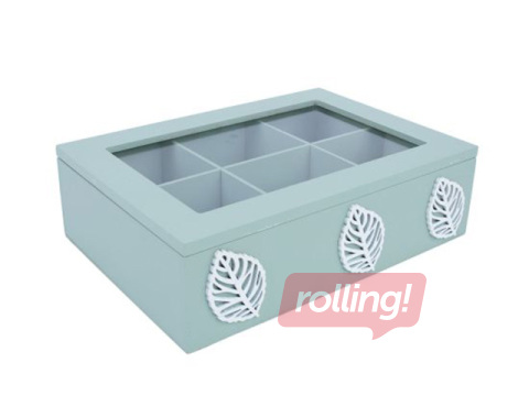 Teekarp Hazel, roheline, 24×17×7.5cm