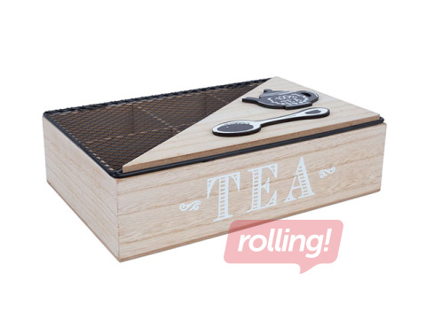 Teekarp Hazel, beež, 24×16×7cm