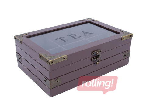 Teekarp Hazel, tumepunane, 24×17×9cm