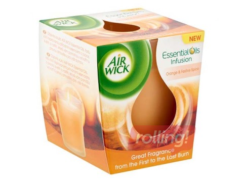 Lõhnaküünal klaasis Air Wick Orange & Festive Spice, 30-35 tundi