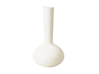 Vase, porcelain, ø12cm, h 15,5cm, white