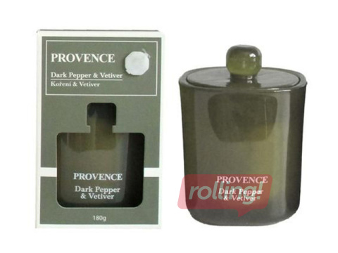 Aroomiküünal Provence Pepper & Vetiver, klaasanumas kaanega, 13cm
