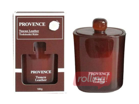 Aroomiküünal Provence Tuscan Leather, klaasanumas kaanega, 13cm