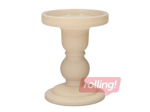 Küünlajalg Duif Liora, beež matt, Ø8.5×h11cm